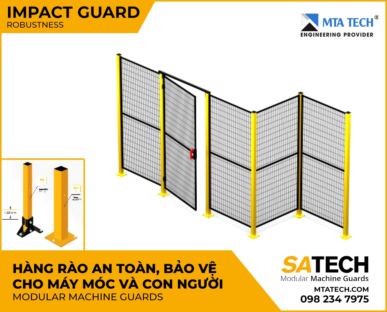 MODULAR MACHINE GUARDS - IMPACTGUARD/ ROBUSTNESS