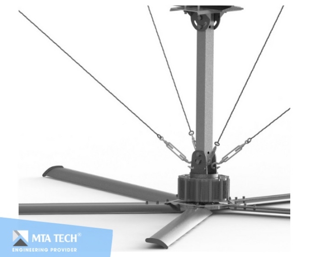 QUẠT TRẦN CÔNG NGHIỆP HVLS 3.3M (11FT)