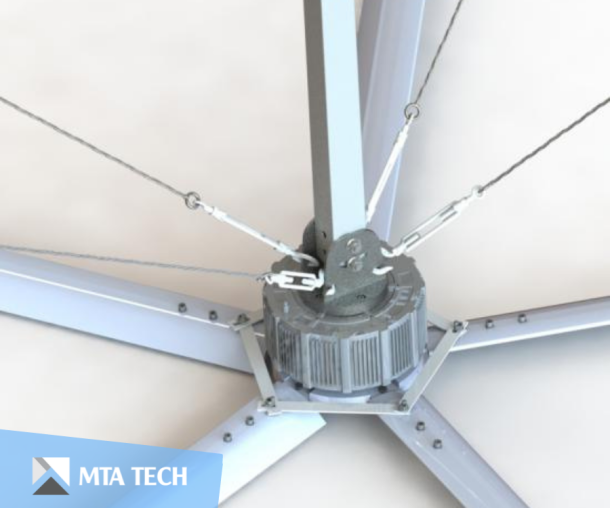 QUẠT TRẦN CÔNG NGHIỆP HVLS 4.3M (14FT)