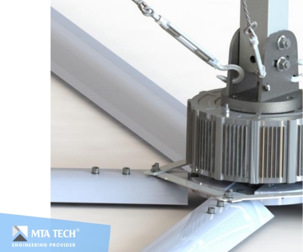 QUẠT TRẦN CÔNG NGHIỆP HVLS 3.3M (11FT)