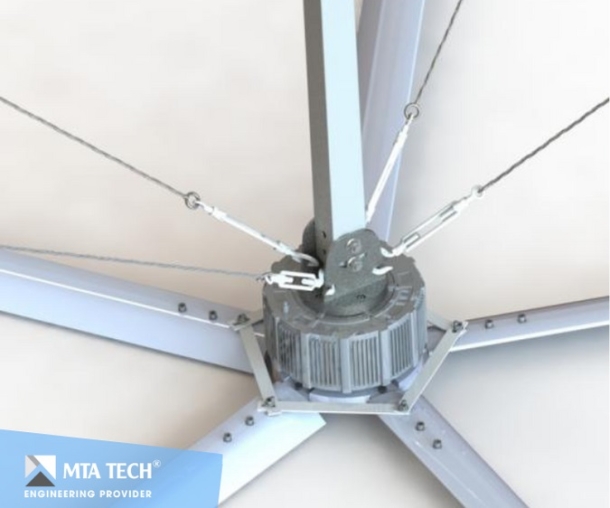 QUẠT TRẦN CÔNG NGHIỆP HVLS 3.3M (11FT)