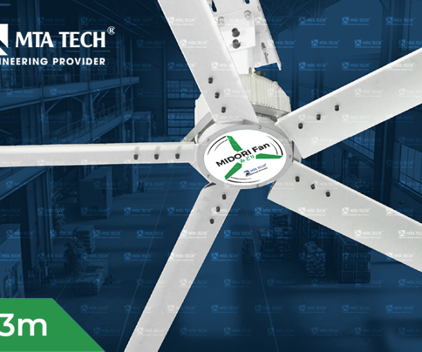 QUẠT TRẦN CÔNG NGHIỆP HVLS 4.3M (14FT)