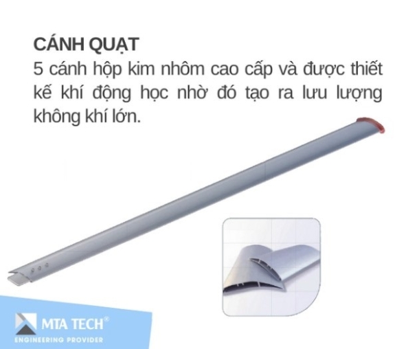 QUẠT TRẦN CÔNG NGHIỆP HVLS 4.3M (14FT)